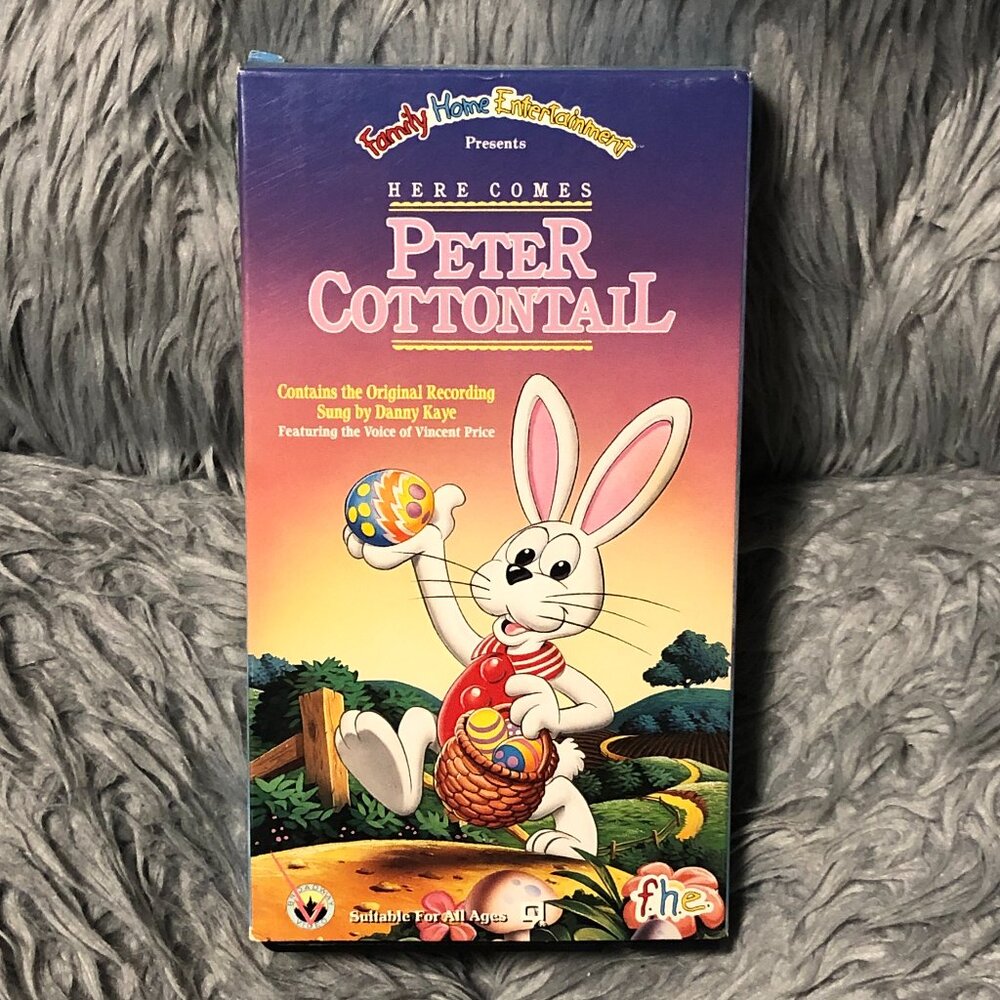 1990 Here Comes Peter Cottontail Danny Kaye VHS Video Tape